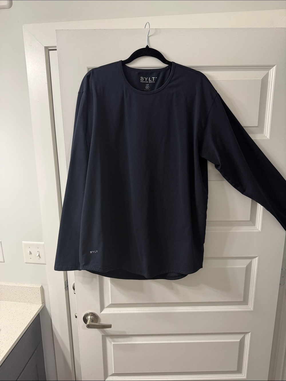 BYLT Basics Long Sleeve Tee - Navy